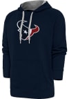 Main image for Antigua Houston Texans Mens Navy Blue Chenille Logo Victory Long Sleeve Hoodie