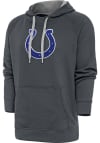 Main image for Antigua Indianapolis Colts Mens Charcoal Chenille Logo Victory Long Sleeve Hoodie