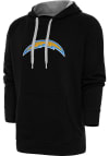 Main image for Antigua Los Angeles Chargers Mens Black Chenille Logo Victory Long Sleeve Hoodie