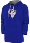 Main image for Antigua Los Angeles Rams Mens Blue Chenille Logo Victory Long Sleeve Hoodie