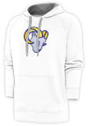 Main image for Antigua Los Angeles Rams Mens White Chenille Logo Victory Long Sleeve Hoodie