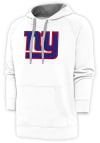 Main image for Antigua New York Giants Mens White Chenille Logo Victory Long Sleeve Hoodie