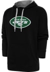 Main image for Antigua New York Jets Mens Black Chenille Logo Victory Long Sleeve Hoodie