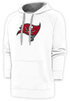 Main image for Antigua Tampa Bay Buccaneers Mens White Chenille Logo Victory Long Sleeve Hoodie