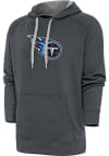 Main image for Antigua Tennessee Titans Mens Charcoal Chenille Logo Victory Long Sleeve Hoodie