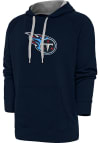 Main image for Antigua Tennessee Titans Mens Navy Blue Chenille Logo Victory Long Sleeve Hoodie