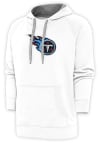 Main image for Antigua Tennessee Titans Mens White Chenille Logo Victory Long Sleeve Hoodie