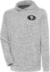 Main image for Antigua San Francisco 49ers Mens Grey Metallic Logo Absolute Long Sleeve Hoodie