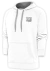 Main image for Antigua New York Giants Mens White Metallic Logo Victory Long Sleeve Hoodie