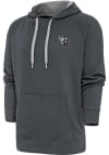 Main image for Antigua Tennessee Titans Mens Charcoal Metallic Logo Victory Long Sleeve Hoodie