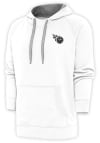 Main image for Antigua Tennessee Titans Mens White Metallic Logo Victory Long Sleeve Hoodie