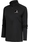 Main image for Antigua Cleveland Browns Womens Grey Metallic Logo Tribute 1/4 Zip Pullover