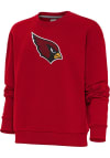 Main image for Antigua Arizona Cardinals Womens Red Chenille Logo Victory Crew Sweatshirt