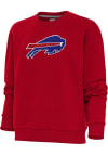 Main image for Antigua Buffalo Bills Womens Red Chenille Logo Victory Crew Sweatshirt