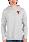 Main image for Antigua Philadelphia Phillies Mens Grey Absolute Long Sleeve Hoodie