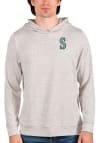 Main image for Antigua Seattle Mariners Mens Oatmeal Absolute Long Sleeve Hoodie