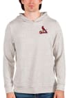 Main image for Antigua St Louis Cardinals Mens Oatmeal Absolute Long Sleeve Hoodie