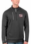 Main image for Antigua New York Giants Mens Grey Generation Long Sleeve Qtr Zip Pullover