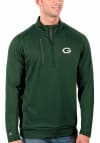 Main image for Antigua Green Bay Packers Mens Green Generation Long Sleeve 1/4 Zip Pullover