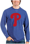 Main image for Antigua Philadelphia Phillies Mens Blue Reward Long Sleeve Crew Sweatshirt