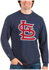 Main image for Antigua St Louis Cardinals Mens Navy Blue Reward Long Sleeve Crew Sweatshirt