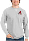 Main image for Antigua Arizona Diamondbacks Mens Grey Reward Long Sleeve Crew Sweatshirt