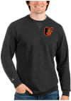Main image for Antigua Baltimore Orioles Mens Black Reward Long Sleeve Crew Sweatshirt