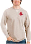 Main image for Antigua Boston Red Sox Mens Oatmeal Reward Long Sleeve Crew Sweatshirt