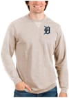 Main image for Antigua Detroit Tigers Mens Oatmeal Reward Long Sleeve Crew Sweatshirt