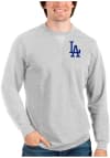 Main image for Antigua Los Angeles Dodgers Mens Grey Reward Long Sleeve Crew Sweatshirt