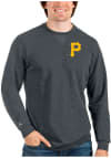 Main image for Antigua Pittsburgh Pirates Mens Charcoal Reward Long Sleeve Crew Sweatshirt