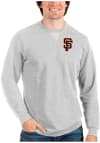 Main image for Antigua San Francisco Giants Mens Grey Reward Long Sleeve Crew Sweatshirt