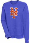 Main image for Antigua New York Mets Womens Blue Action Crew Sweatshirt