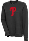 Main image for Antigua Philadelphia Phillies Womens Black Action Crew Sweatshirt