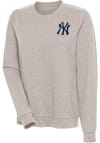 Main image for Antigua New York Yankees Womens Oatmeal Action Crew Sweatshirt