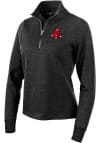 Main image for Antigua Boston Red Sox Womens Black Action 1/4 Zip Pullover
