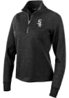 Main image for Antigua Chicago White Sox Womens Black Action 1/4 Zip Pullover