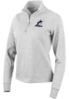Main image for Antigua Miami Marlins Womens Grey Action 1/4 Zip Pullover