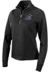 Main image for Antigua Miami Marlins Womens Black Action 1/4 Zip Pullover