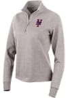 Main image for Antigua New York Mets Womens Oatmeal Action 1/4 Zip Pullover