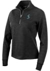 Main image for Antigua Seattle Mariners Womens Black Action 1/4 Zip Pullover