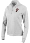 Main image for Antigua San Francisco Giants Womens Grey Action 1/4 Zip Pullover