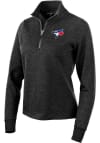 Main image for Antigua Toronto Blue Jays Womens Black Action 1/4 Zip Pullover