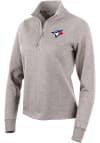 Main image for Antigua Toronto Blue Jays Womens Oatmeal Action 1/4 Zip Pullover