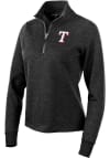 Main image for Antigua Texas Rangers Womens Black Action 1/4 Zip Pullover