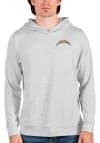 Main image for Antigua Los Angeles Chargers Mens Grey Absolute Long Sleeve Hoodie