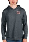 Main image for Antigua New York Giants Mens Charcoal Absolute Long Sleeve Hoodie
