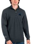 Main image for Antigua Carolina Panthers Mens Charcoal Action Long Sleeve 1/4 Zip Pullover
