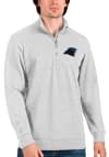 Main image for Antigua Carolina Panthers Mens Grey Action Long Sleeve 1/4 Zip Pullover
