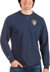 Main image for Antigua Los Angeles Rams Mens Navy Blue Reward Long Sleeve Crew Sweatshirt
